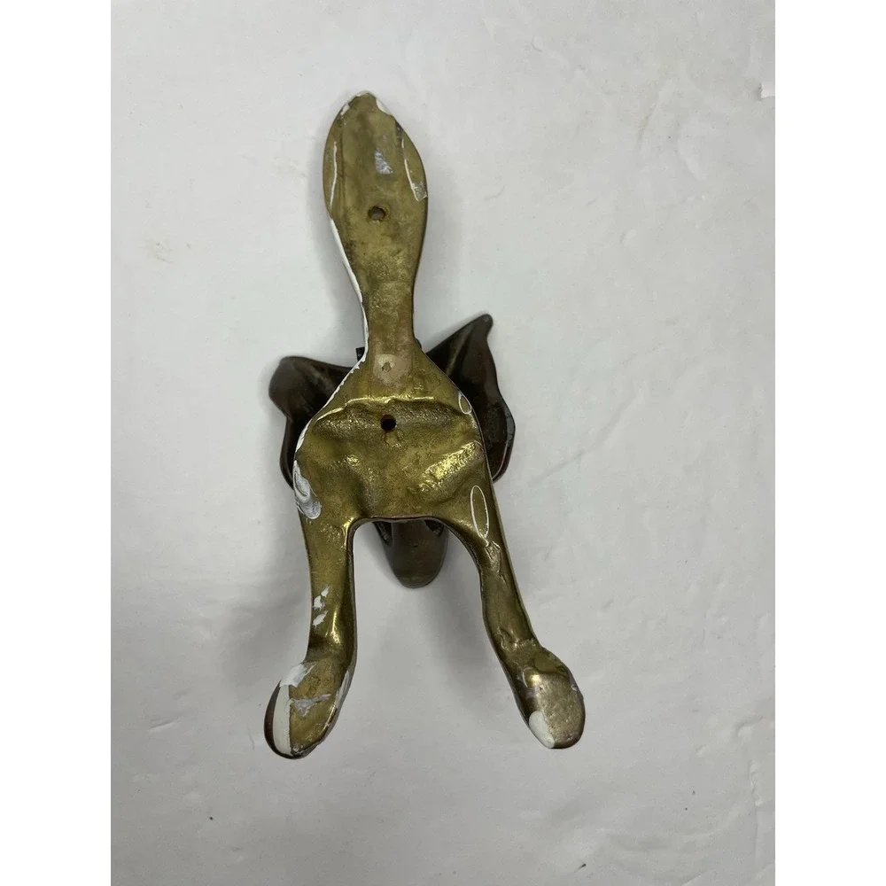 Vintage Antique Brass Fox Door Knocker